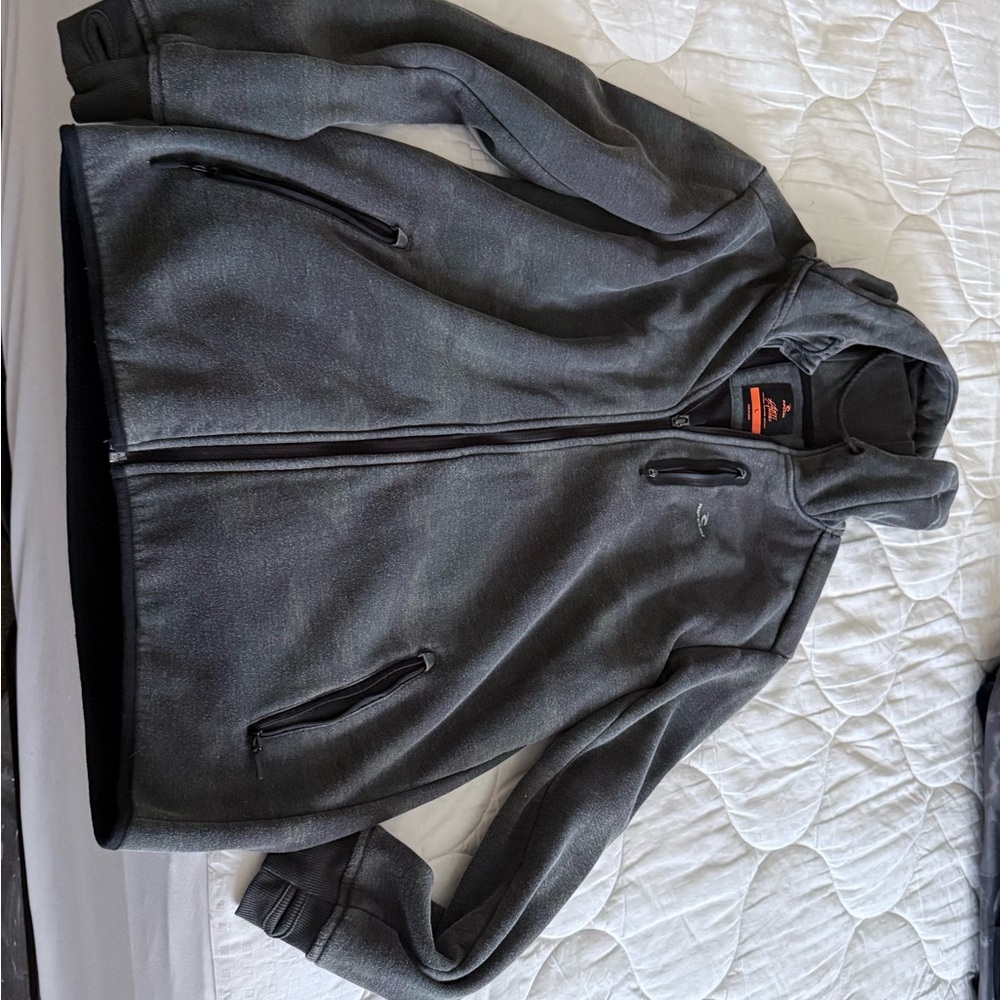 Rip Curl Gray Performance Jacket With Full-Length… - image 1